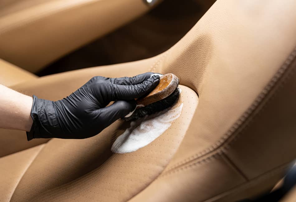 how to remove blood from leather car seats